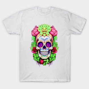 Day of the Dead Sweet Skull Halloween El dia de los Muertos T-Shirt